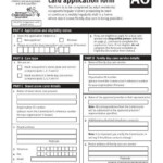 Adult Resident Occupant Blue Card Application Form