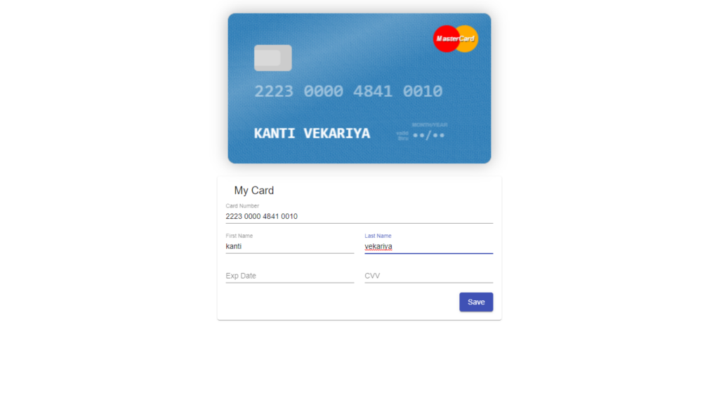 GitHub Kantivekariya credit card angular material Make Your Credit 