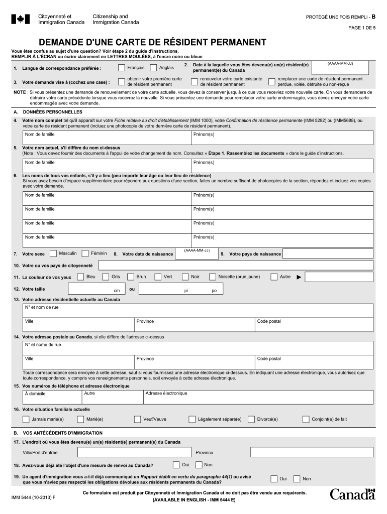 Imm5444f 2020 2021 Fill And Sign Printable Template Online US Legal