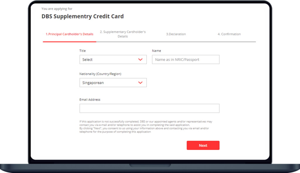 Credit Card Application Form Dbs Coremymages