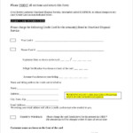 Credit Card Authorization Form Template 10 Free Sample Example