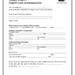 Download Best Western Credit Card Authorization Form Template PDF