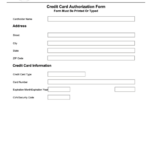 Fillable Credit Card Authorization Form Ohio Secretary Of State