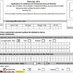 New Amended Automated Pan Card Application Form 49A Amended Format In