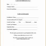 Template Template Word Template Credit Card Authorization Form Pdf