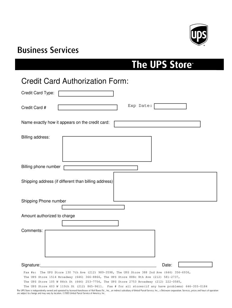 Ups Letter Of Authorization Form Fill Out And Sign Printable PDF 