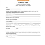 19 Credit Card Authorization Form Template Download PDF Doc