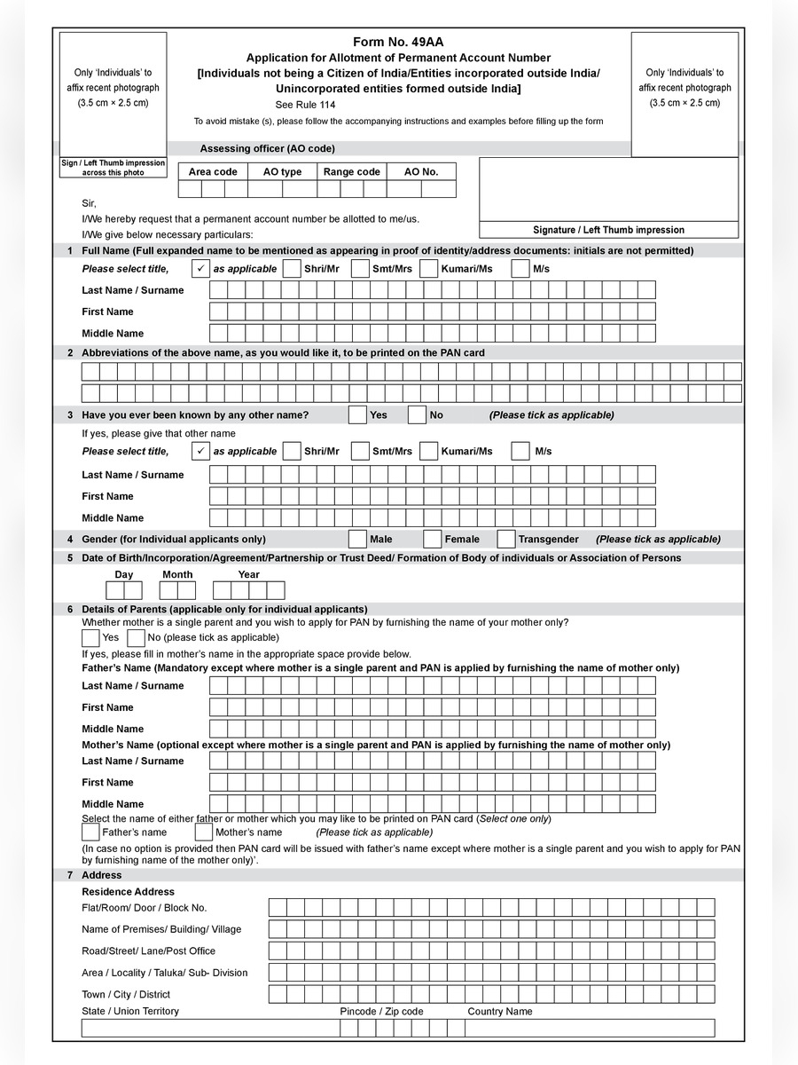 49aa Fillable Form Printable Forms Free Online
