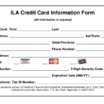 Authorization For Credit Card Use Free Forms Download