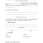 Credit Card Authorization Form Download Printable PDF Templateroller