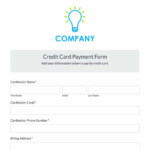 Credit Card Payment Form Template Formstack