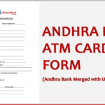 PDF Andhra Bank ATM Card Form PDF Debit Card Application Form