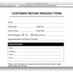 Refund form template 4 Templates Word Template Templates Printable Free